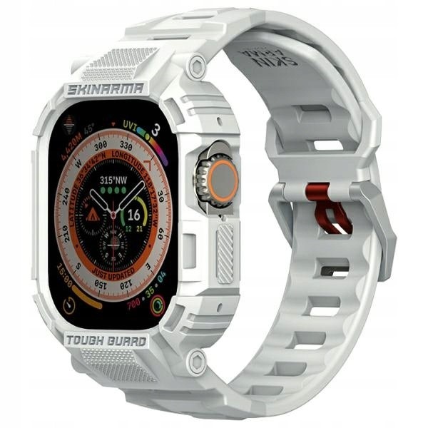 SKINARMA 2-IN-1 APPLE WATCH STRAP +CASE | LIGHT GRAY